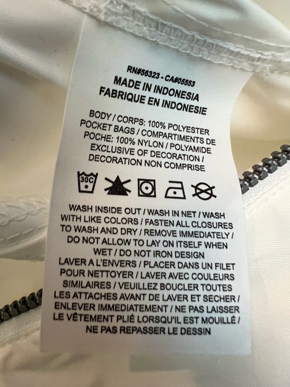 RARE Jordan White jumpsuit with Zip & Cargo Pockets - Picture 7 of 15